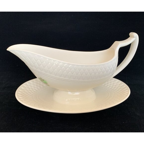 Spode Porcelain Gravy Boat w/ Attached Underplate J.F. Herring "The Huntsman" - Picture 4 of 13